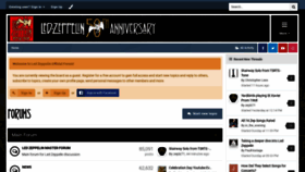 What Forums.ledzeppelin.com website looked like in 2020 (3 years ago)
