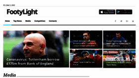 What Footylight.com website looked like in 2020 (3 years ago)