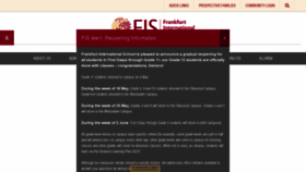 What Fis.edu website looked like in 2020 (3 years ago)