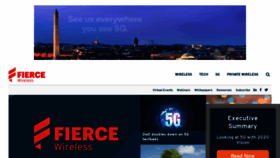 What Fiercewireless.com website looked like in 2020 (3 years ago)