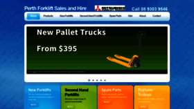 What Forkliftswa.com.au website looked like in 2020 (3 years ago)