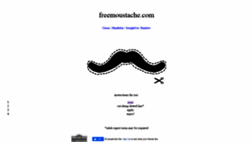 What Freemoustache.com website looked like in 2020 (3 years ago)