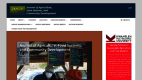 What Foodsystemsjournal.org website looked like in 2020 (3 years ago)