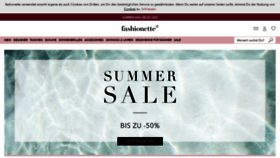What Fashionette.be website looked like in 2020 (3 years ago)
