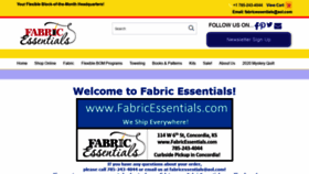 What Fabricessentials.com website looked like in 2020 (3 years ago)