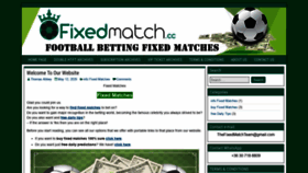 What Fixedmatch.cc website looked like in 2020 (3 years ago)