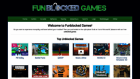 What Funblocked-games.info website looked like in 2020 (3 years ago)