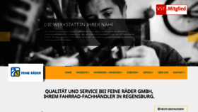 What Feine-raeder.de website looked like in 2020 (5 years ago)