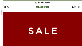 What Freaksstore.com website looked like in 2020 (3 years ago)