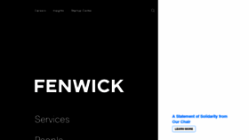 What Fenwick.com website looked like in 2020 (3 years ago)