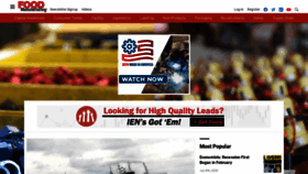 What Foodmanufacturing.com website looked like in 2020 (3 years ago)