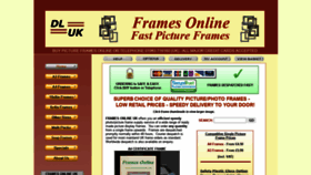 What Framesonlineuk.com website looked like in 2020 (3 years ago)