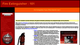 What Fire-extinguisher101.com website looked like in 2020 (3 years ago)
