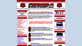 What Formulaworldshop.com website looked like in 2020 (3 years ago)