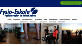What Fysio-eskola.fi website looked like in 2020 (4 years ago)