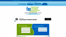 What Faxzero.com website looked like in 2020 (3 years ago)