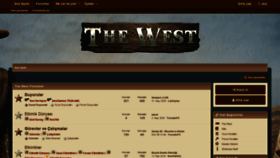 What Forum.the-west.org website looked like in 2020 (3 years ago)