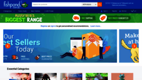 What Fishpond.com.au website looked like in 2020 (3 years ago)