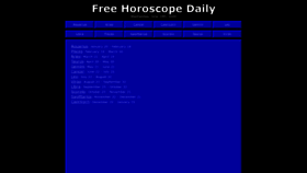 What Freehoroscopedaily.com website looked like in 2020 (3 years ago)