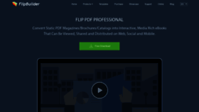 What Flipbuilder.com website looked like in 2020 (4 years ago)