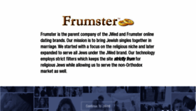 What Frumster.com website looked like in 2020 (3 years ago)