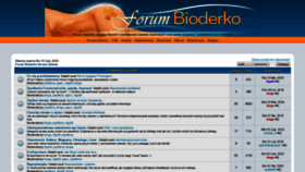 What Forumbioderko.pl website looked like in 2020 (3 years ago)