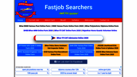 What Fastjobsearchers.com website looked like in 2020 (3 years ago)