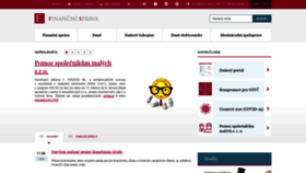 What Financnisprava.cz website looked like in 2020 (3 years ago)