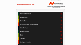 What Funeraldirectorresults.com website looked like in 2020 (3 years ago)