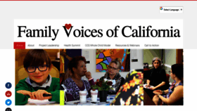 What Familyvoicesofca.org website looked like in 2020 (3 years ago)