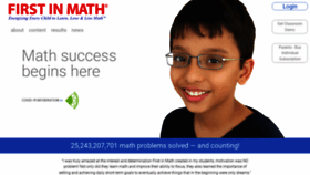 What Firstinmath.com website looked like in 2020 (3 years ago)