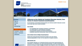 What Franzoesisch-uebersetzer-muenchen.de website looked like in 2020 (3 years ago)