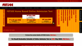 What Fiitjee.com website looked like in 2020 (3 years ago)