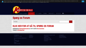 What Forum.komputer.dk website looked like in 2020 (3 years ago)