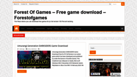 What Forestofgames.com website looked like in 2020 (3 years ago)