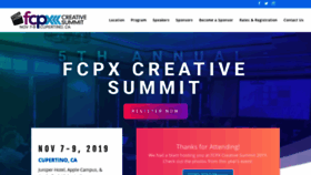 What Fcpxcreativesummit.com website looked like in 2020 (3 years ago)