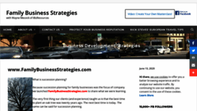 What Familybusinessstrategies.com website looked like in 2020 (3 years ago)