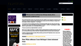 What Fightfan.net website looked like in 2020 (3 years ago)