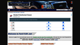 What Fordf150.net website looked like in 2020 (5 years ago)