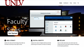 What Faculty.unlv.edu website looked like in 2020 (3 years ago)