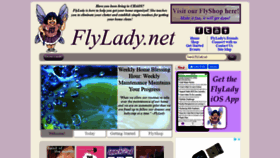What Flylady.net website looked like in 2020 (3 years ago)