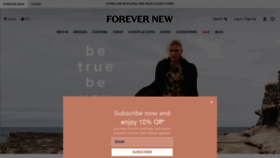What Forevernew.co.nz website looked like in 2020 (3 years ago)