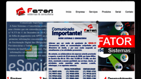 What Fatorsistemas.com.br website looked like in 2020 (3 years ago)