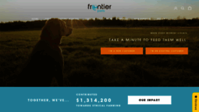 What Frontierpets.com.au website looked like in 2020 (3 years ago)