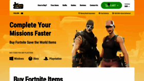 What Fortniteitems.gg website looked like in 2020 (3 years ago)
