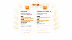 What Fiftytoo.be website looked like in 2020 (3 years ago)