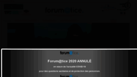 What Forumatice.fr website looked like in 2020 (3 years ago)