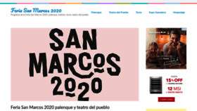 What Feriasanmarcos.org website looked like in 2020 (3 years ago)