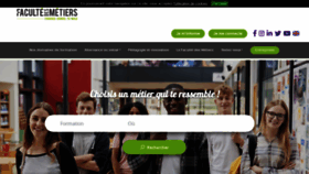 What Fac-metiers.fr website looked like in 2020 (3 years ago)