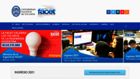 What Facet.unt.edu.ar website looked like in 2020 (3 years ago)
